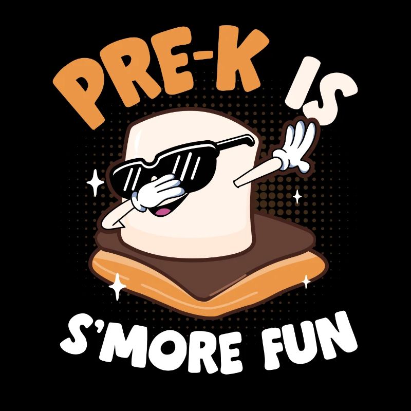 Pre K Is Smore Fun Dabbing Marshmallow Kids Campfi