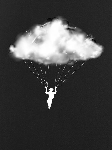 Paraglider Cloud Paraglider Mountains