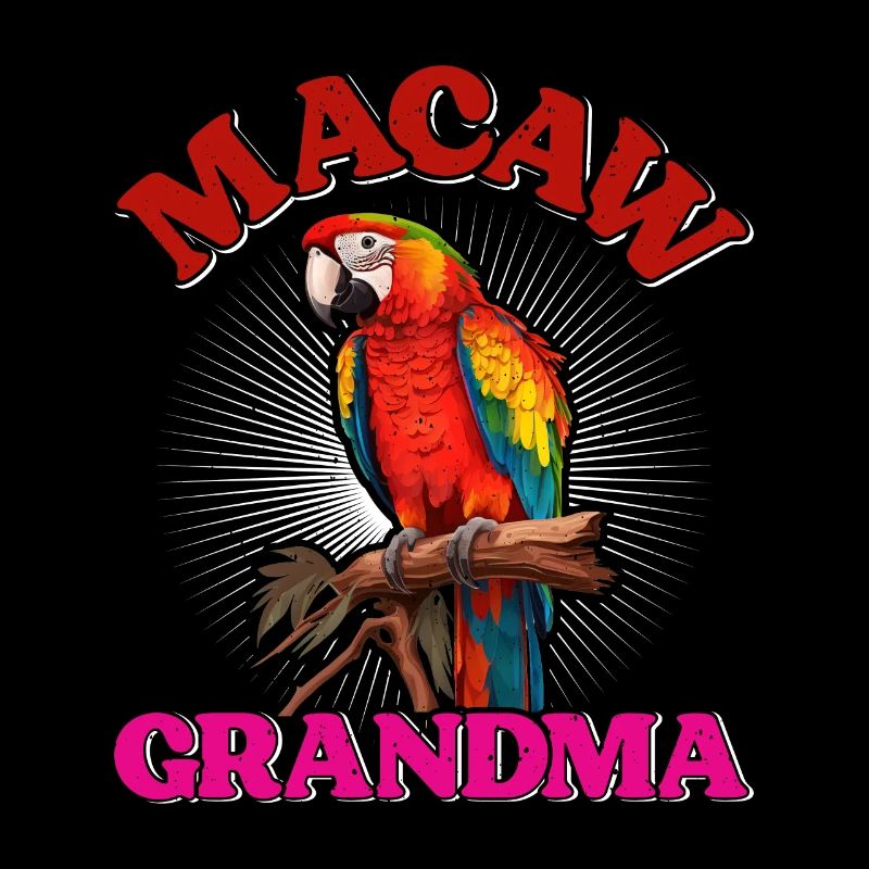 Ara Grand-mère Oiseau Amant Aras Perroquets