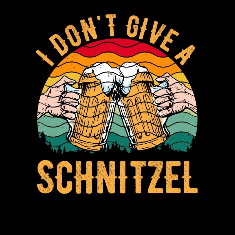 Schnitzel Shirt Bayerisch I don't Give a Schnitzel