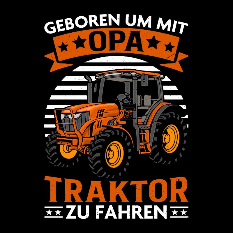 Traktor Opa Landwirt Kind