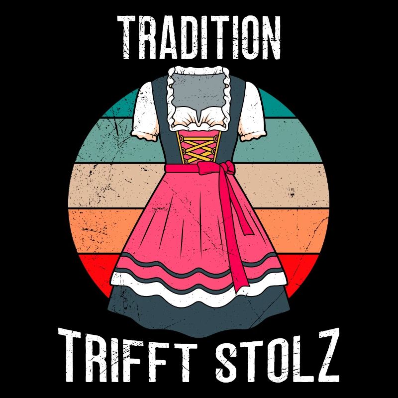 Tradition meets pride Bavarian dirndl shirt