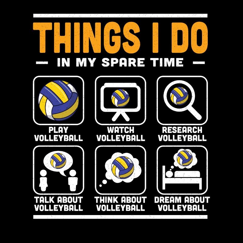 Ce que je fais pendant mon temps libre Spiker Volleyball Pla