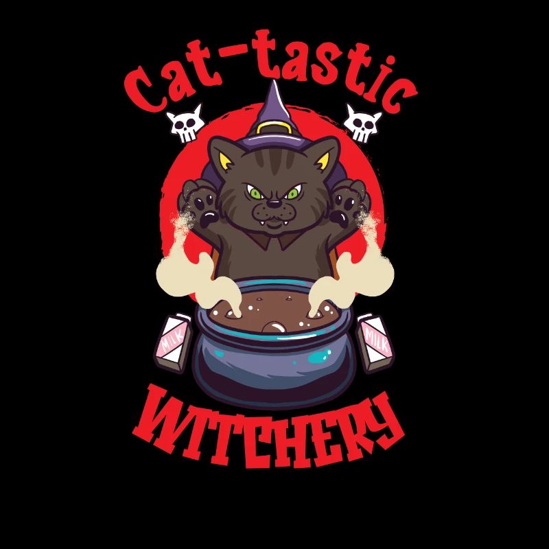 Cat Witch Occult Gothic Dark Satanic