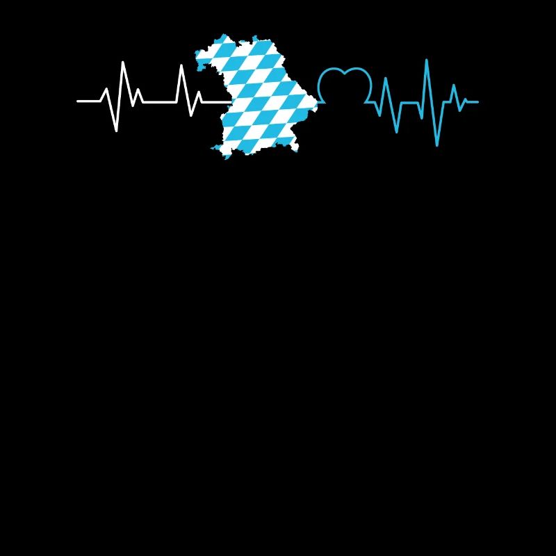État libre de Bavière Palpitations cardiaques Drapeau bavarois