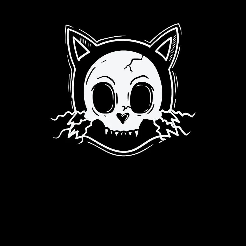 Cat Head Style gothique effrayant