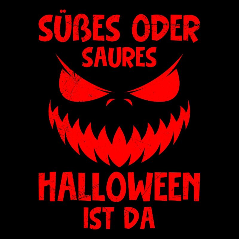 Süßes oder Saures Halloween Kürbis Gruselig