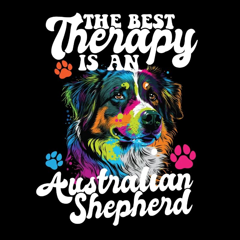 Australian Shepherd Pop Art & Dog Lover & Splash