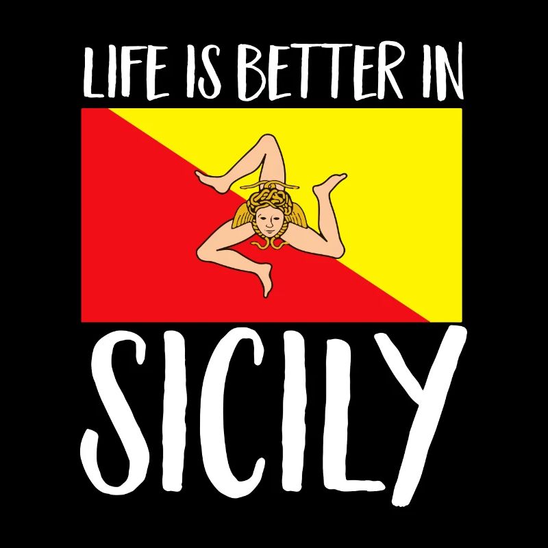 Sicile Drapeau Italie Sicile