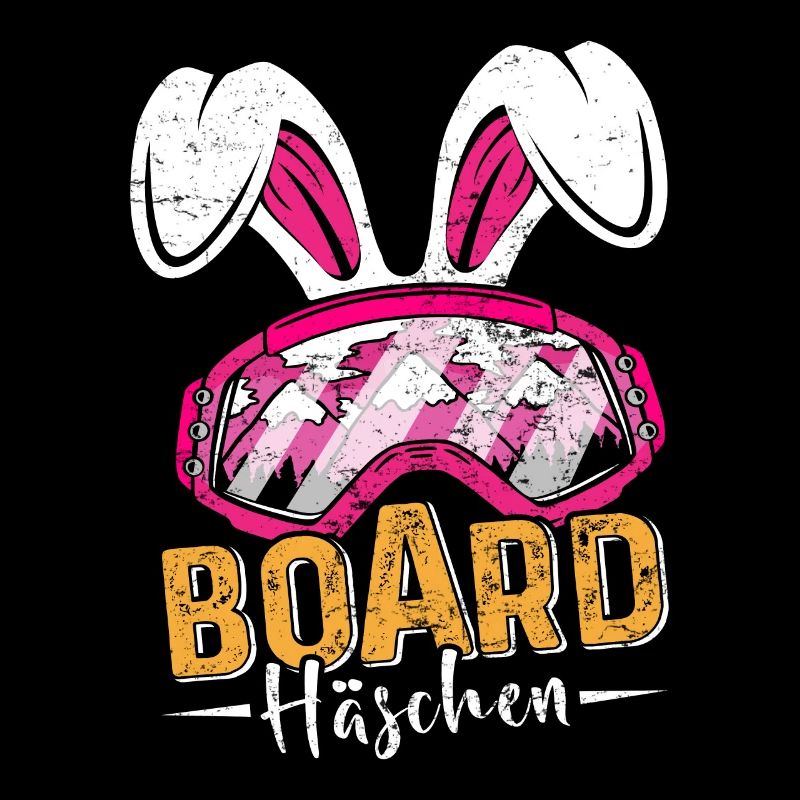 Snowboard Bunny Bunny Ears Snowboarder
