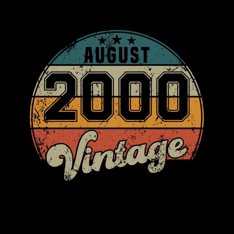 Vintage Geburtstag - August 2000 - Geschenkidee