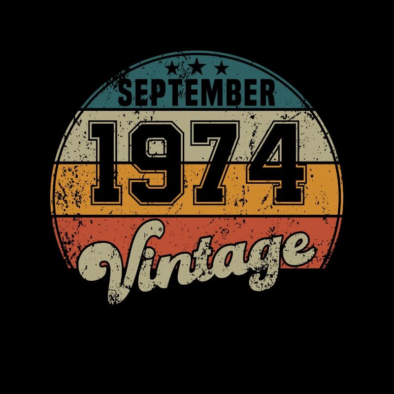Vintage Geburtstag - September 1974 - Geschenkidee