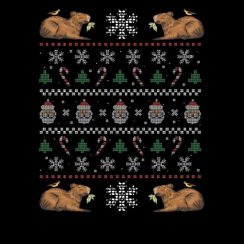 Christmas Capybara Winter Capybara Snow