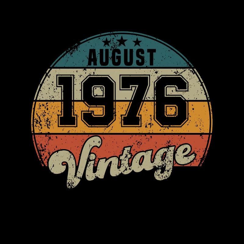 Vintage Geburtstag - August 1976 - Geschenkidee