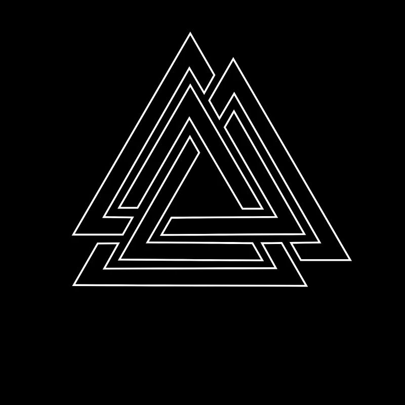 Valknut Odin Knoten Wikinger Runen Mittelalter