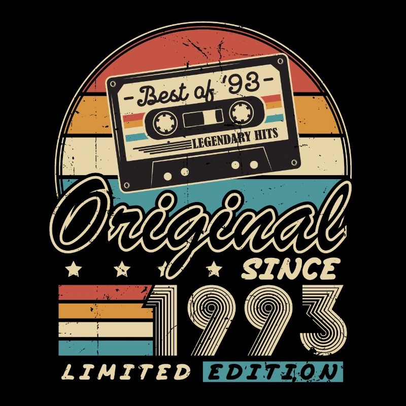 Original seit 1993 Vintage Geschenk Geburtstag