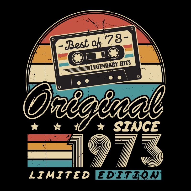 Original seit 1973 Vintage Geschenk Geburtstag