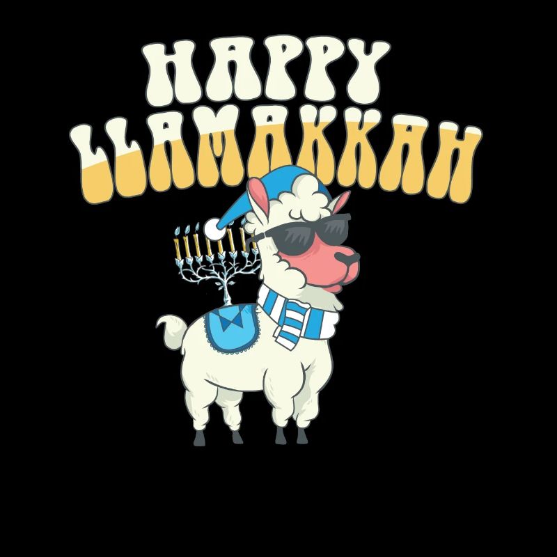 Juif Hanoukka Joyeux Llamakkah Chrismukkah Lama