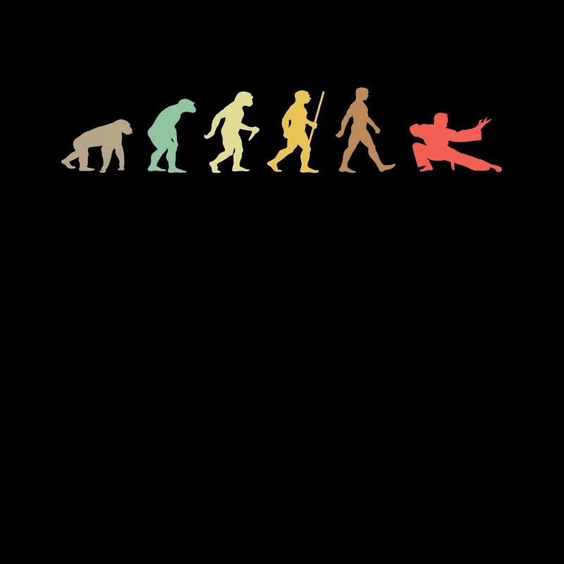 Vintage Judo Retro Kampfkunst Evolution