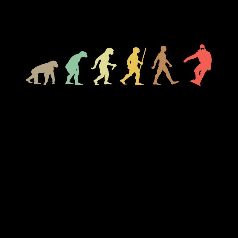 Snowboarden Retro Snowboard Evolution Snowboarder