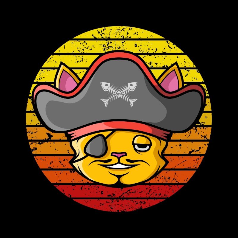 Chat pirate rétro