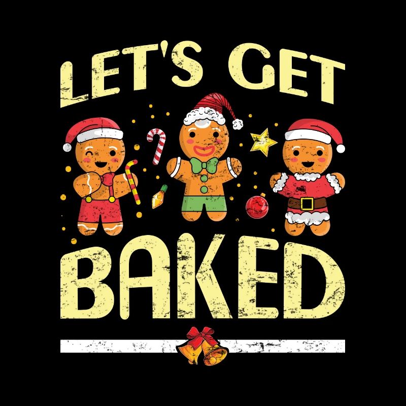 Gingerbread Men Let's get Baked Christmas