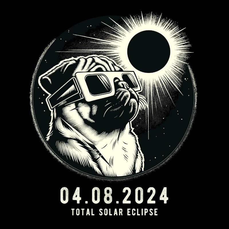 Total Solar Eclipse April USA Pug 04.08.2024