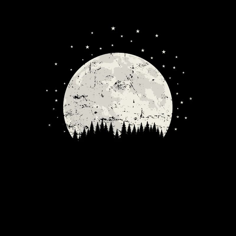 Moon Behind The Mountains Sky Light