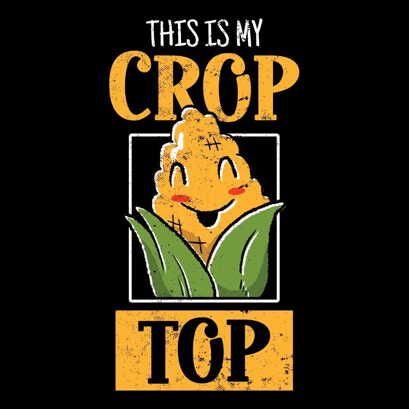 This Is My Crop Top Corn Farmer Crop Duster