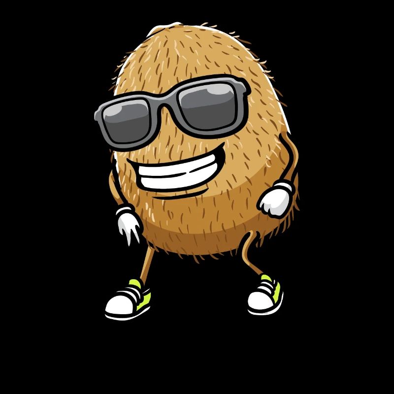 Dancing Kiwi with sunglasses