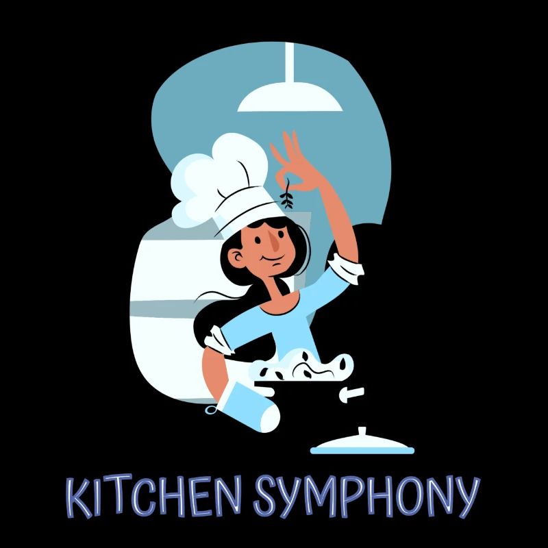 Chef Cook Kitchen Culinary Retro Bake Restaurant