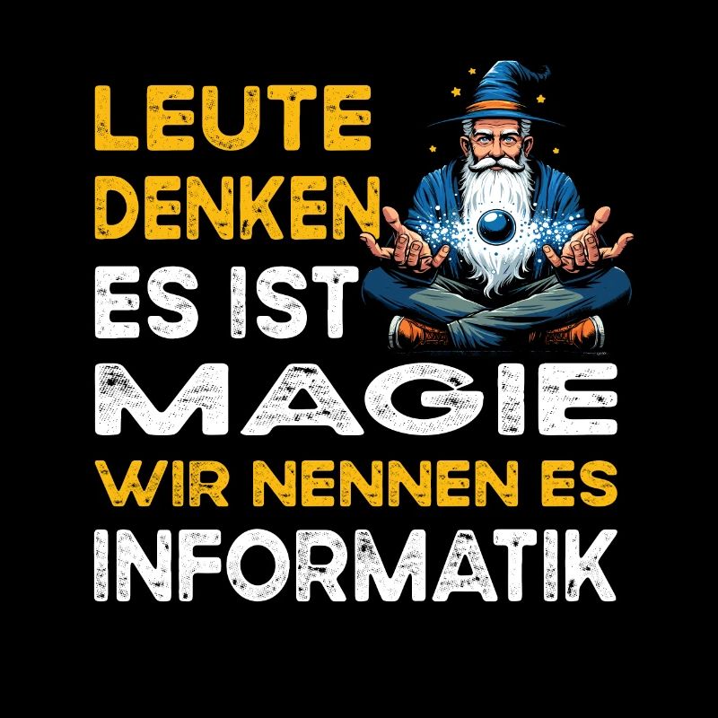 Leute denken Magie Informatik Informatiker