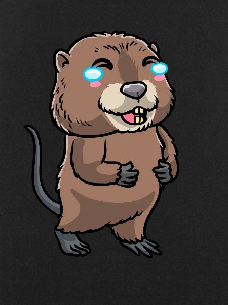 Cute muskrat