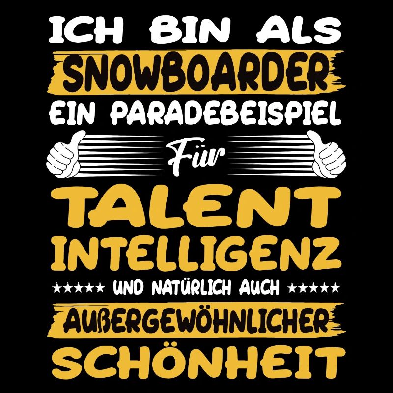Snowboarder ein Paradebeispiel Snowboard