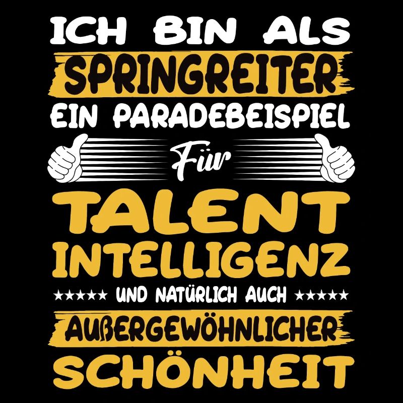 Springreiter ein Paradebeispiel Springreiten