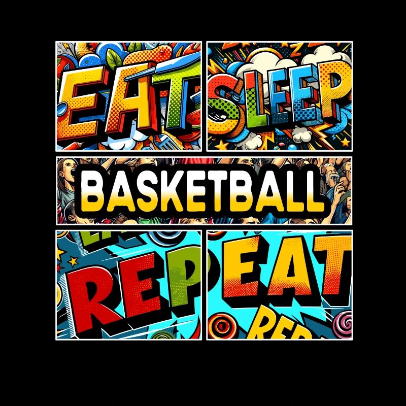 Manger dormir Basket-ball répéter