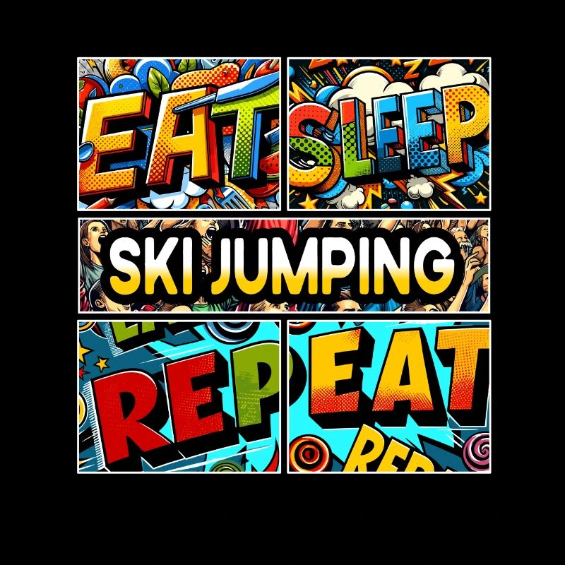 Eat sleep Ski jumping repeat
