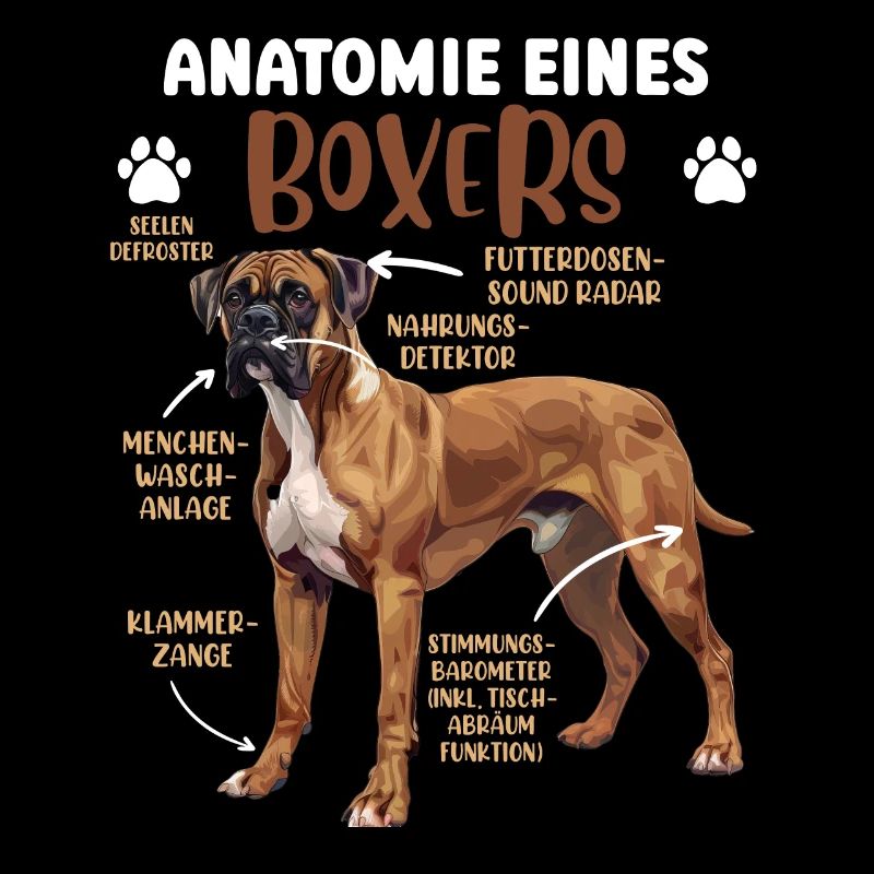 Deutscher Boxer Hund ANATOMIE EINES BOXERS