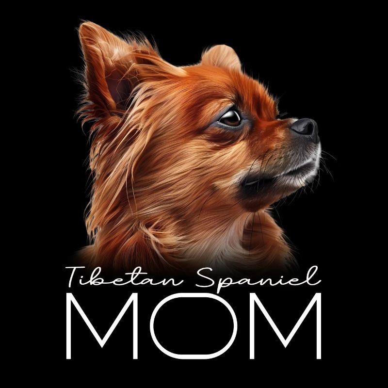 Maman épagneul tibétain