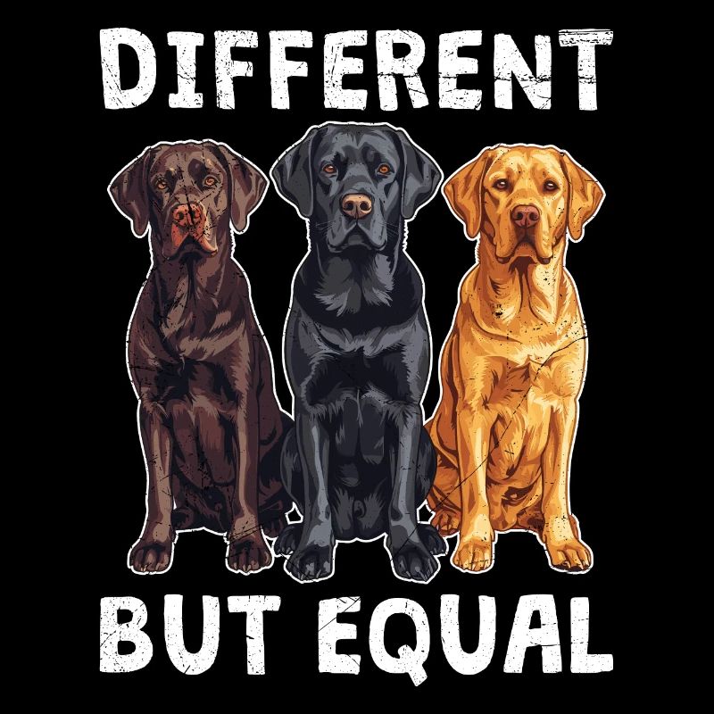 Labrador dogs DIFFERENT BUT EQUAL Labrador