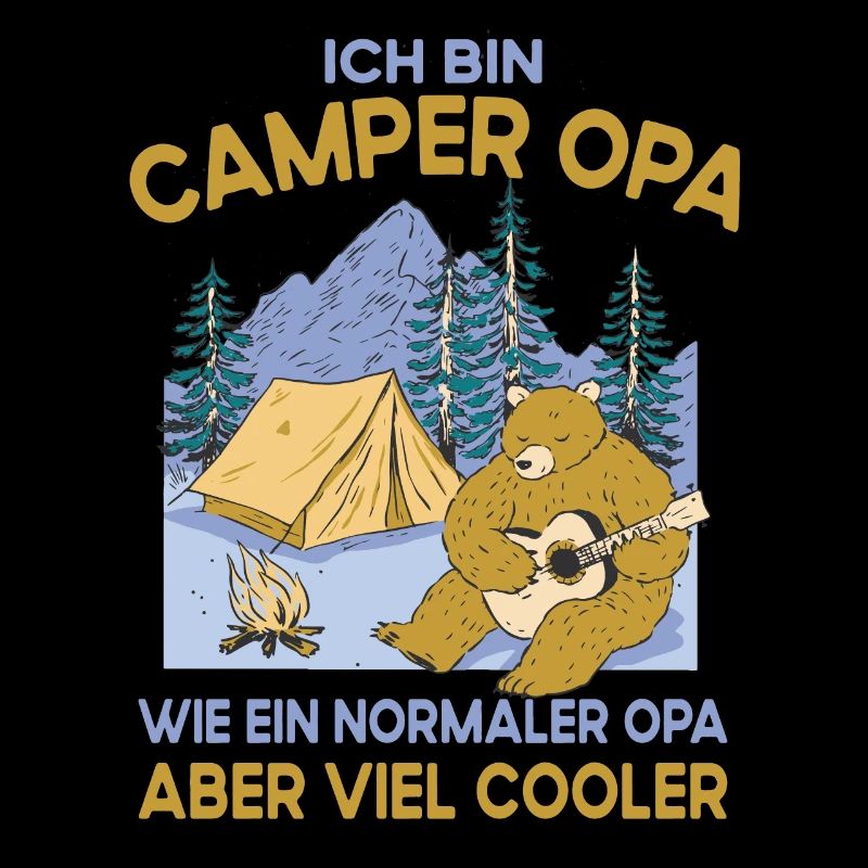 Camping Opa wie ein normaler nur cooler Großvater