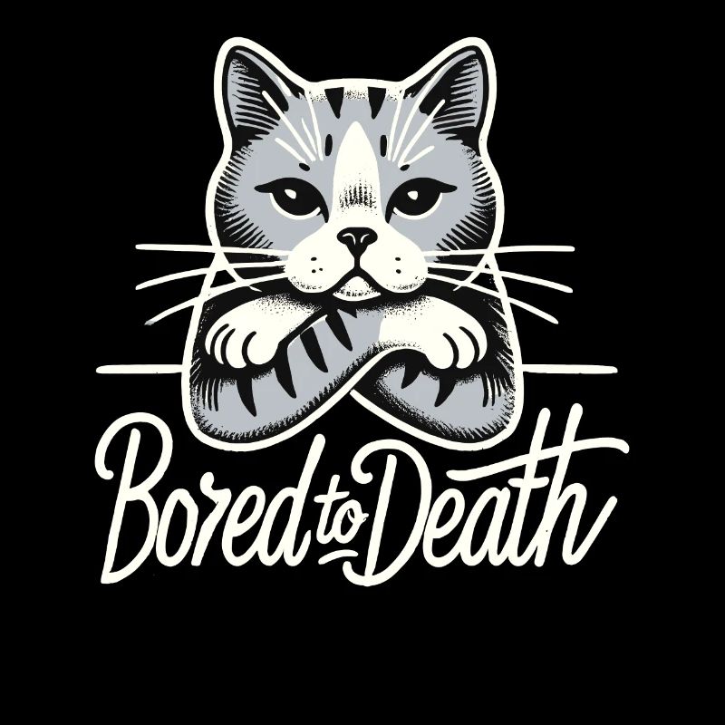 Emo Cat Design for Gothic Cat Lovers and