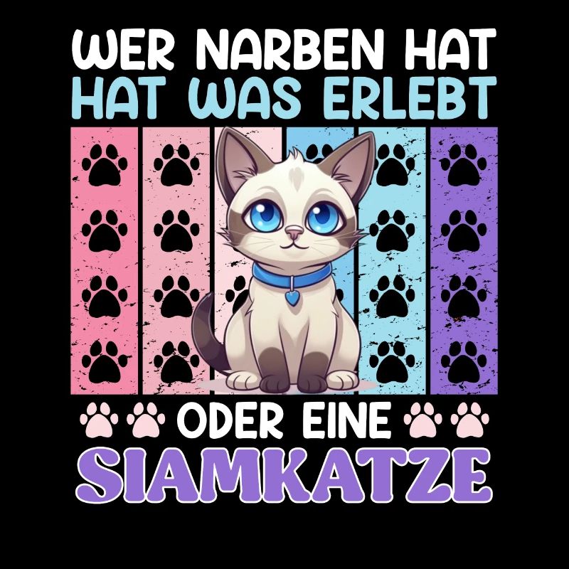 Siamkatzen WER NARBEN HAT HAT EINE SIAMKATZE