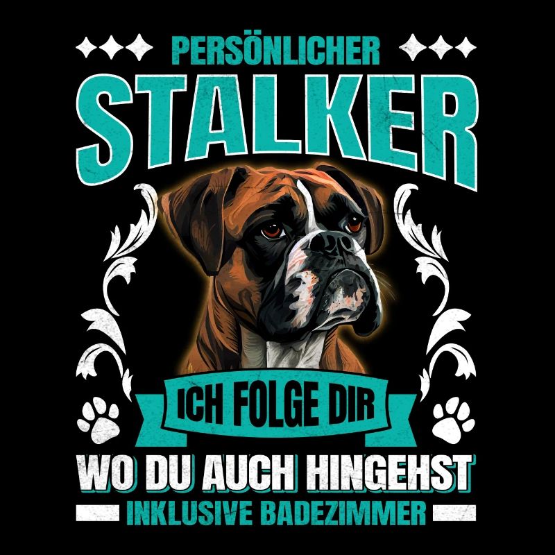 Deutscher Boxer PERSONAL STALKER Lustiges Boxer