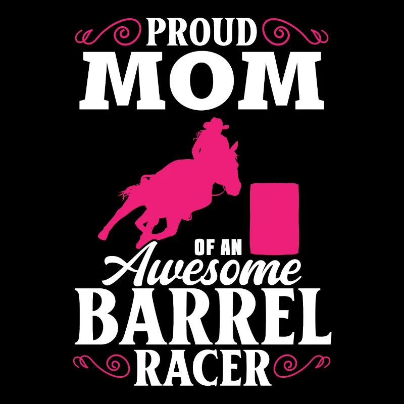 Rodeo Barrel Racing Pferd