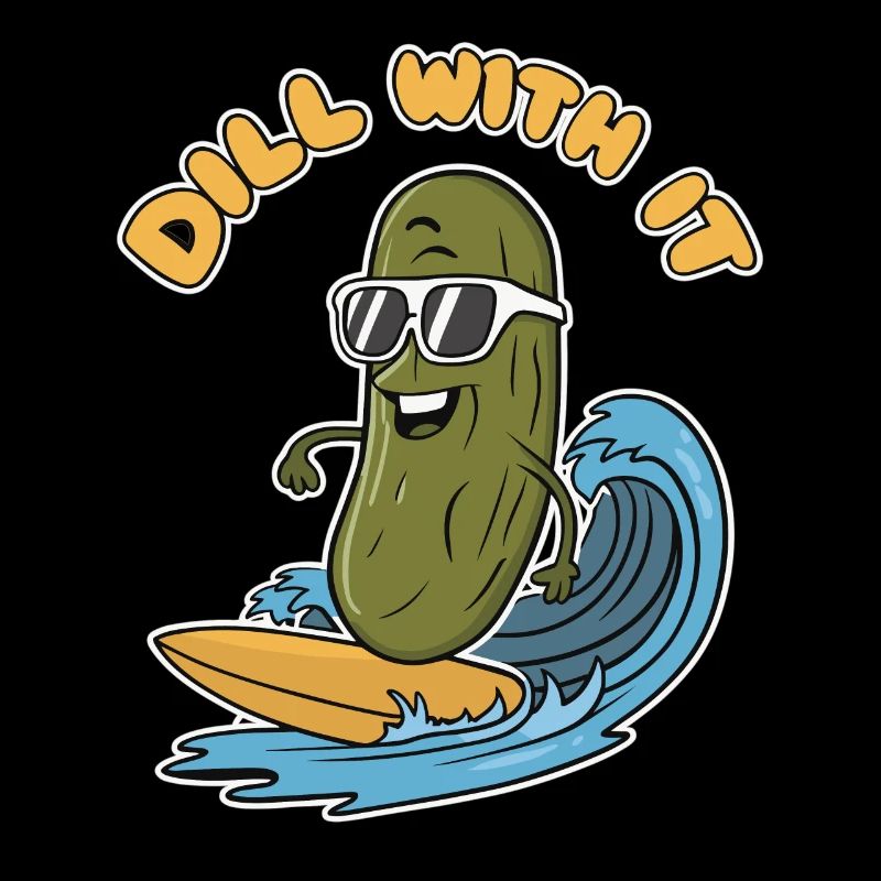 aneth avec ça cool surfeur dessin animé