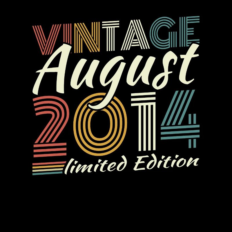 August 2014 Vintage Retro Geburtstagsgeschenk