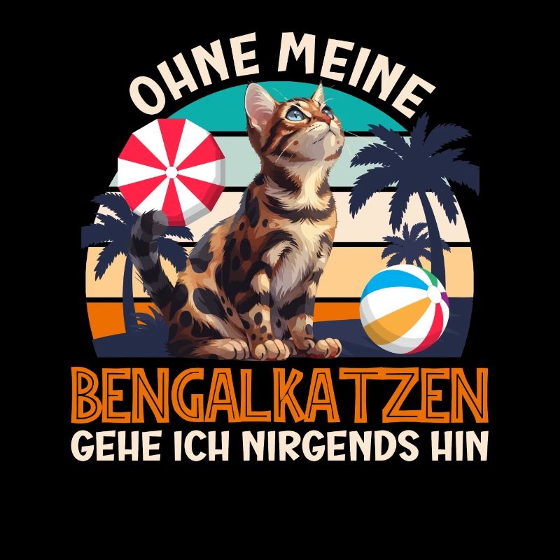 Chat Bengal JE NE PARS PAS SANS MES CHATS BENGAL