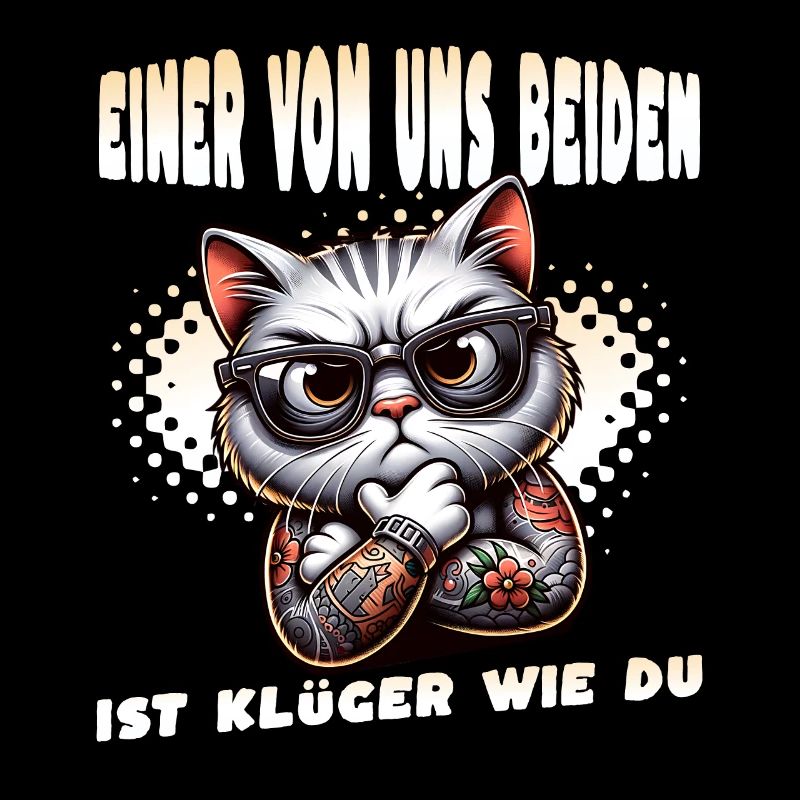Lustiger Einer von uns beiden ist klüger als du