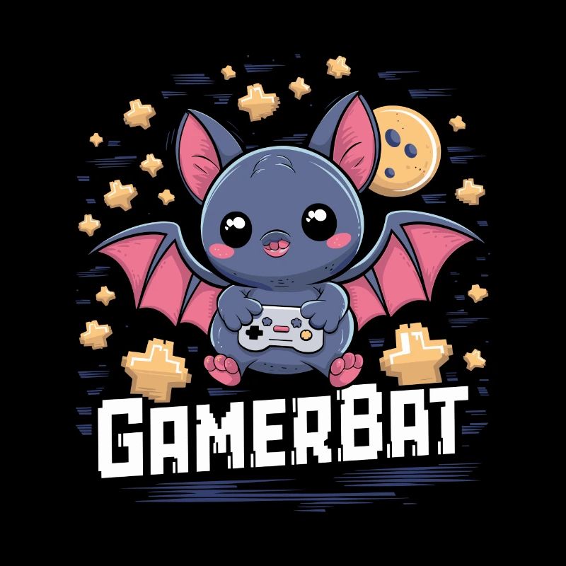 Cute Gaming Bat Gamebat for Bat Lovers